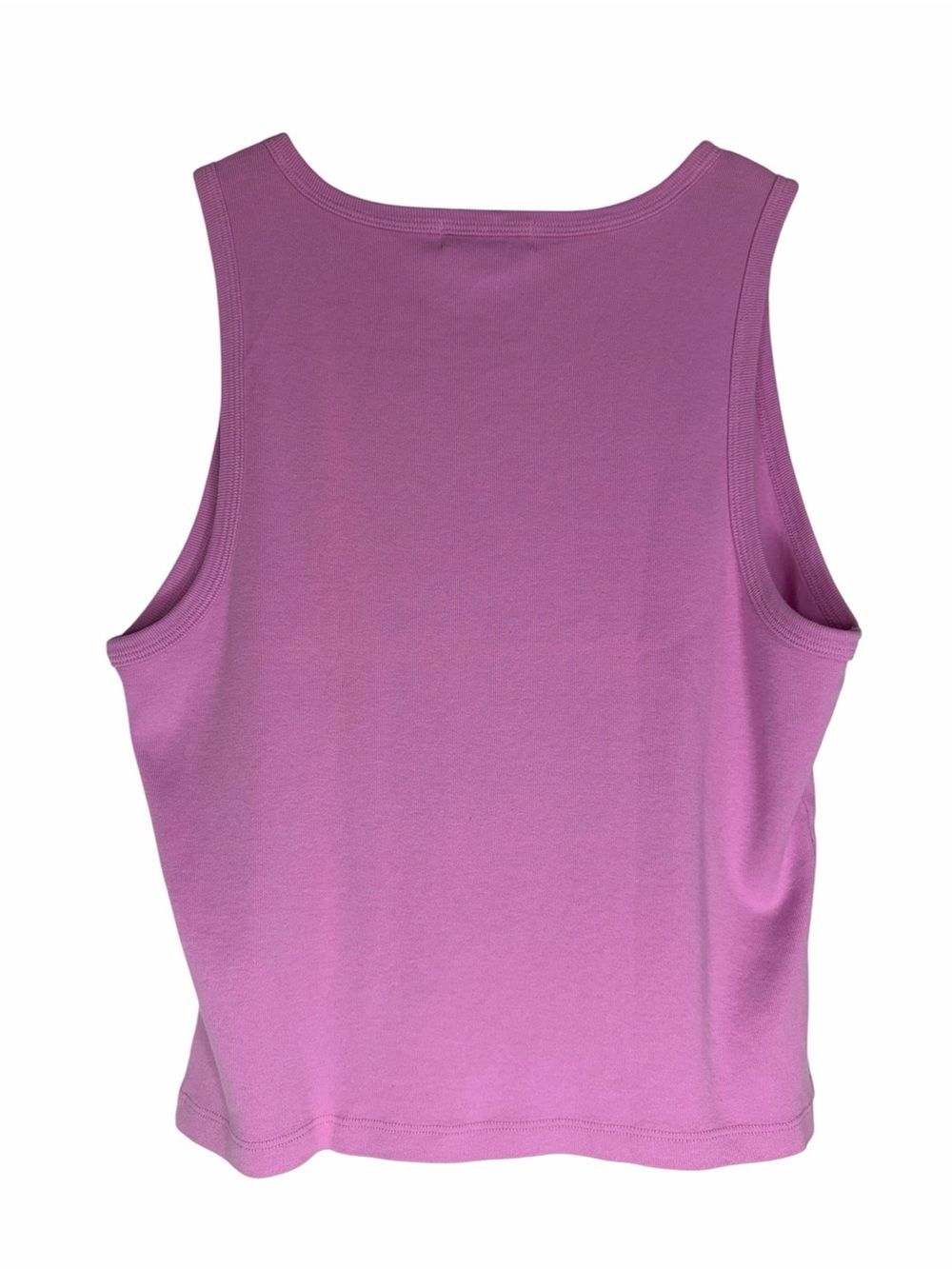 NWT Michael Stars Kendall Tank size XL Smoothie Pink Cotton Sleeveless Crop Top - Picture 2 of 5